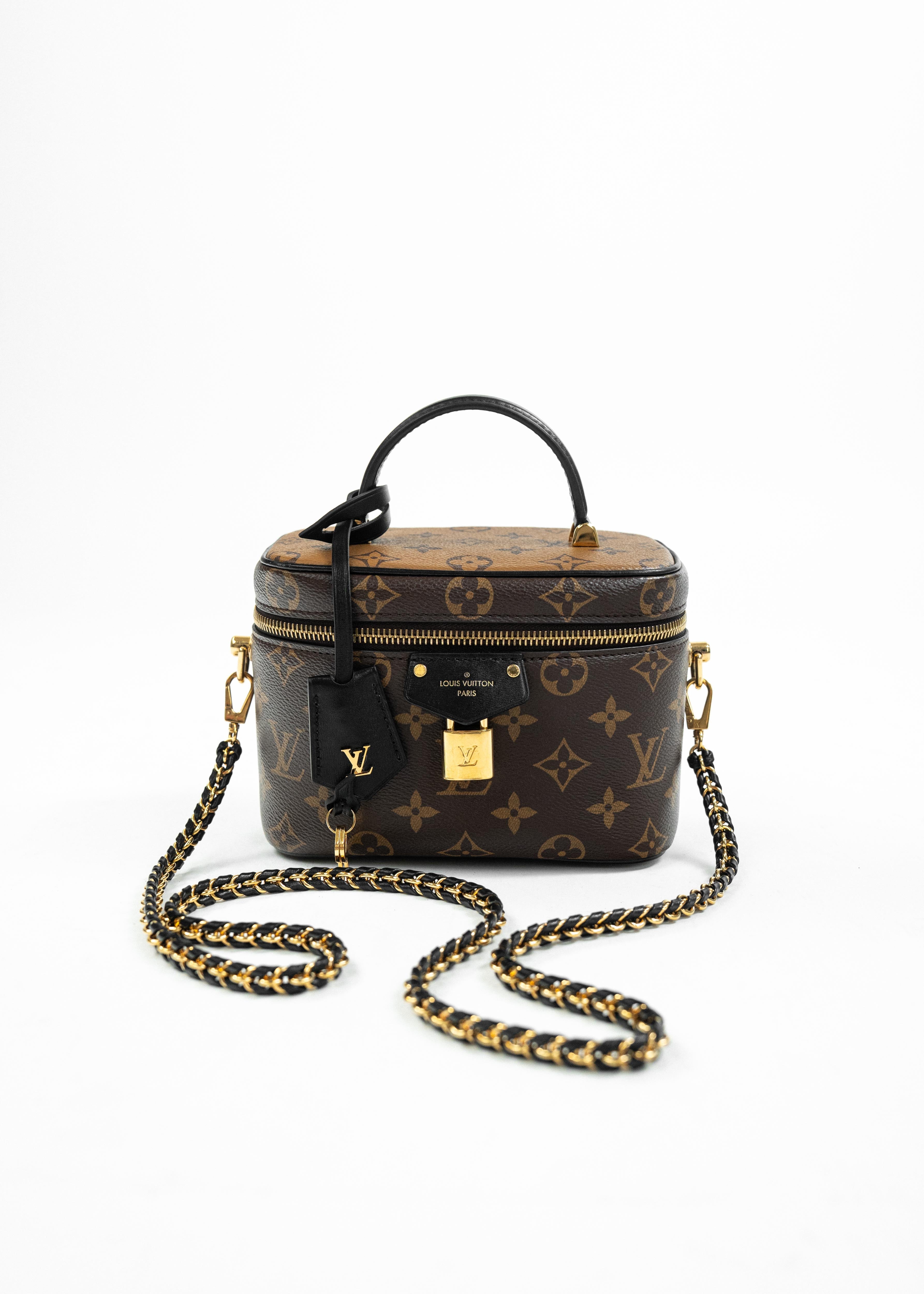 Borsa Louis Vuitton Vanity PM - Monogram Canvas - Marrone con Dettagli Oro