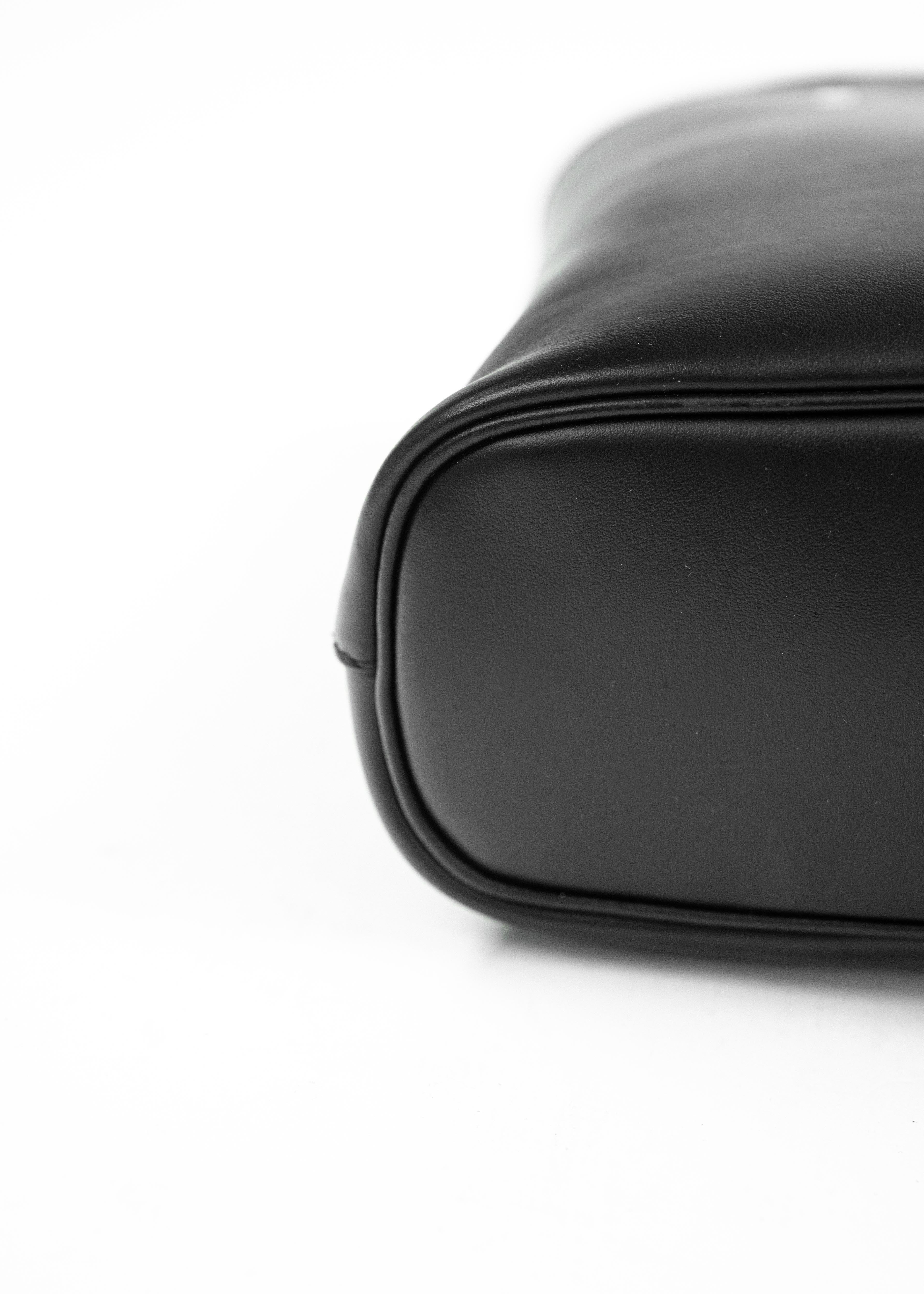 Borsa Prada Saffiano Tote - Nera con Logo Bianco