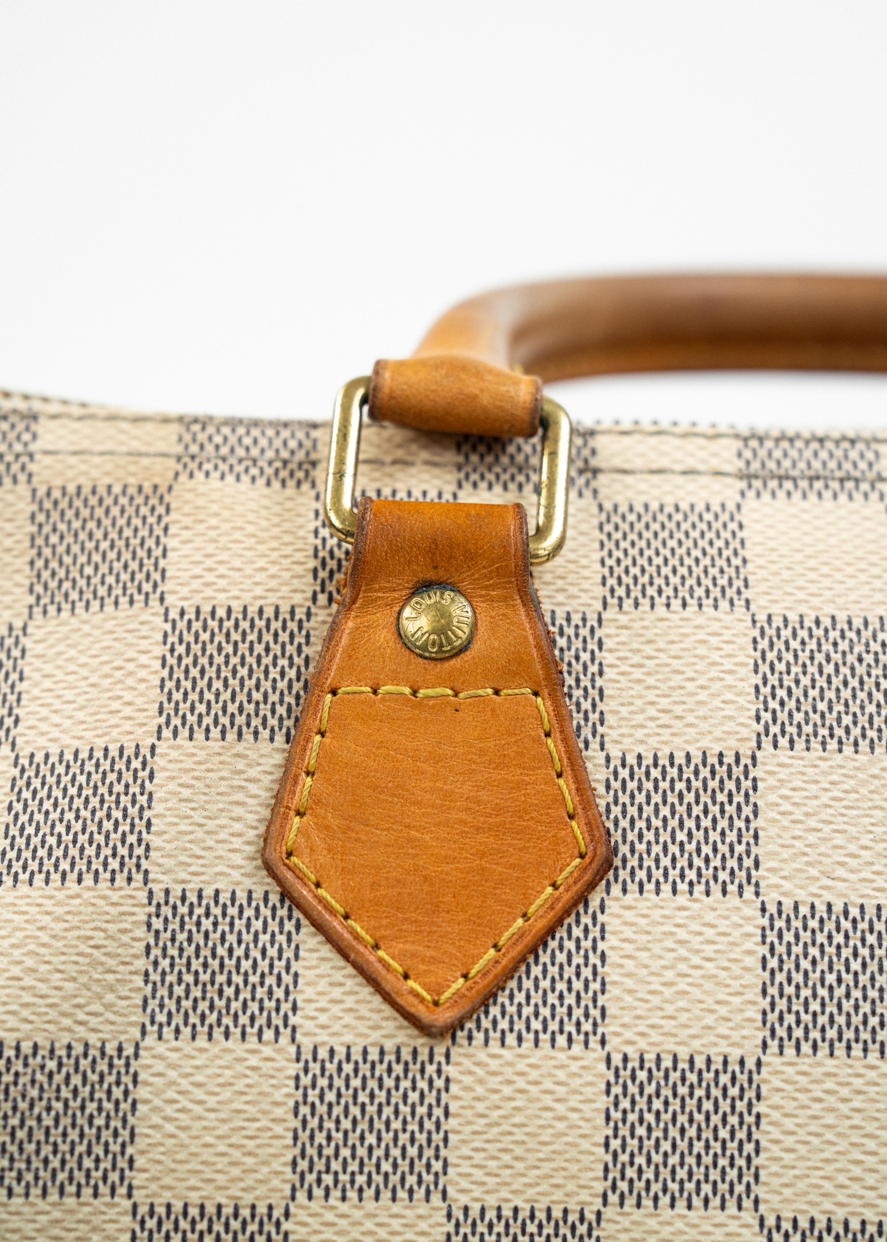 Borsa Louis Vuitton Speedy 40 - Damier Azur Canvas con Dettagli in Pelle Naturale