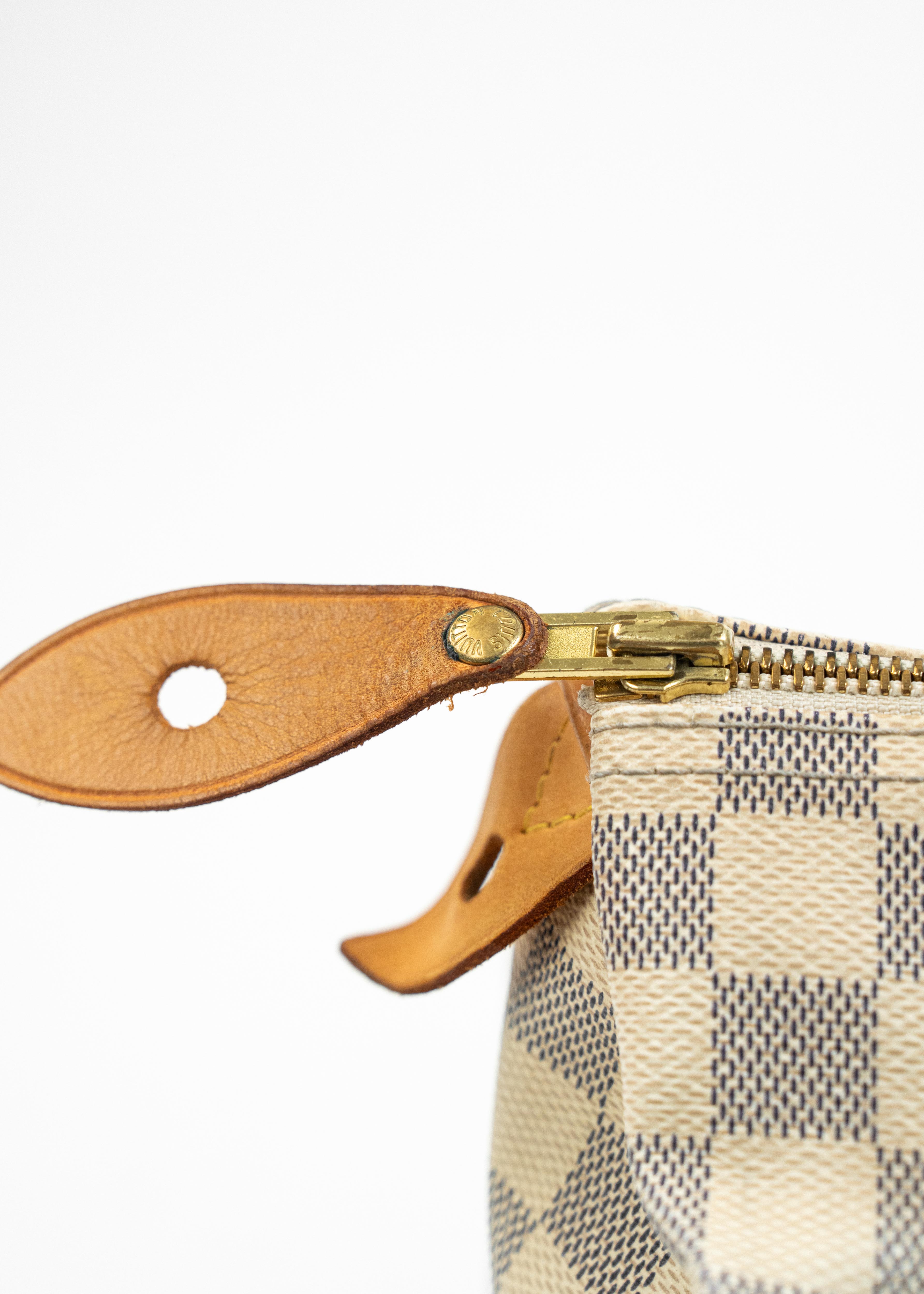 Borsa Louis Vuitton Speedy 40 - Damier Azur Canvas con Dettagli in Pelle Naturale