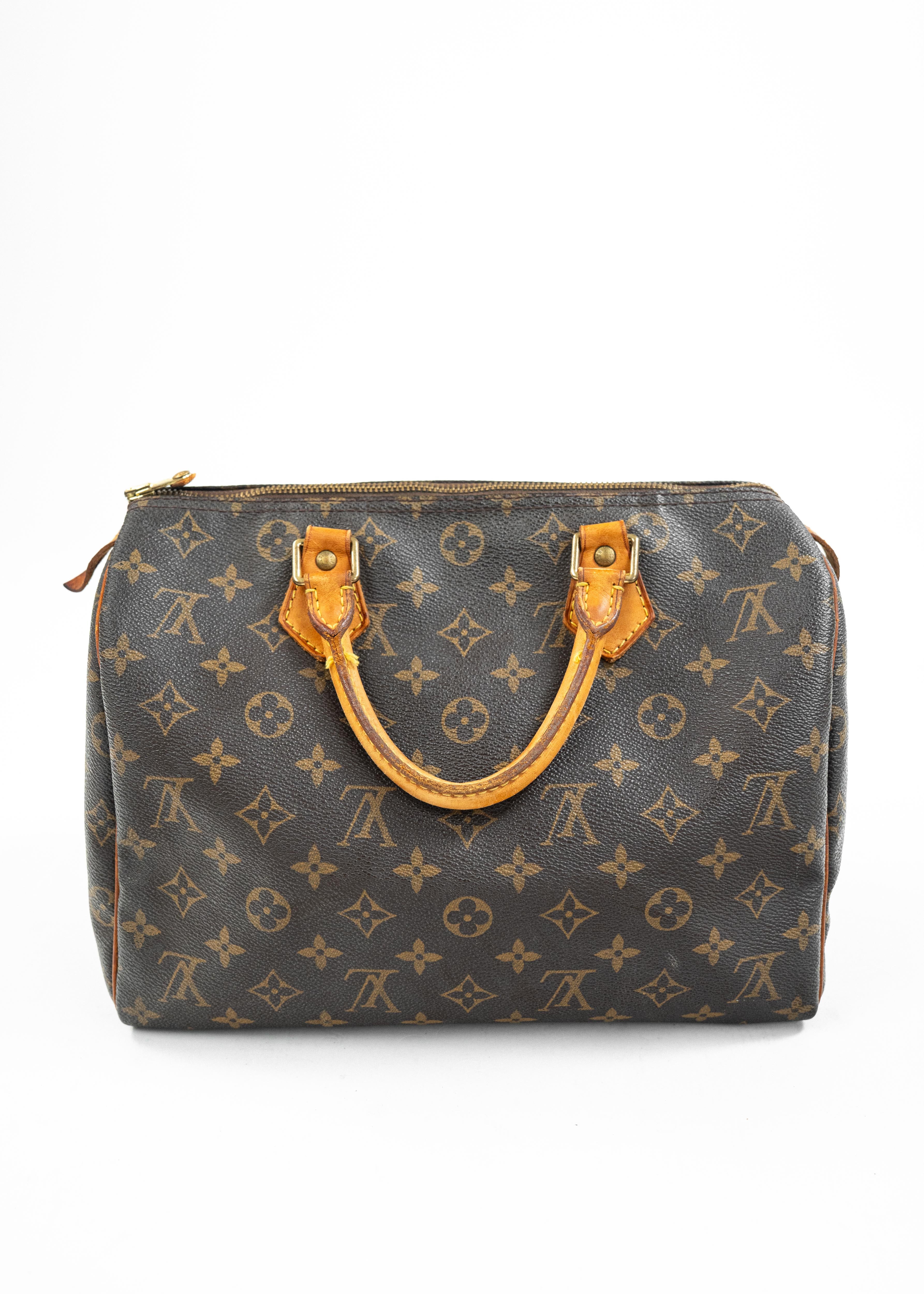 Borsa Louis Vuitton Speedy 30 - Monogram Canvas con Dettagli in Pelle Naturale