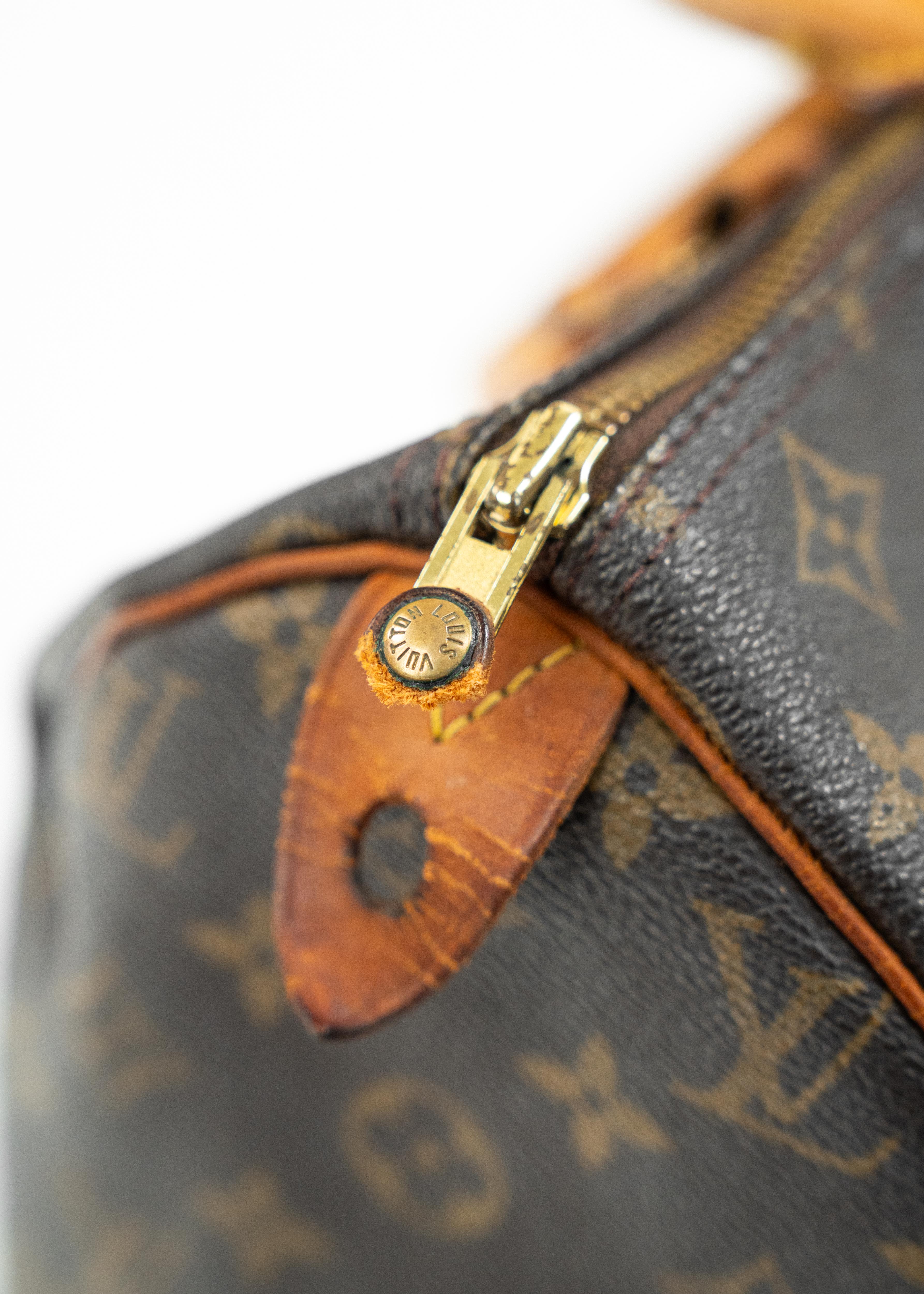 Borsa Louis Vuitton Speedy 30 - Monogram Canvas con Dettagli in Pelle Naturale