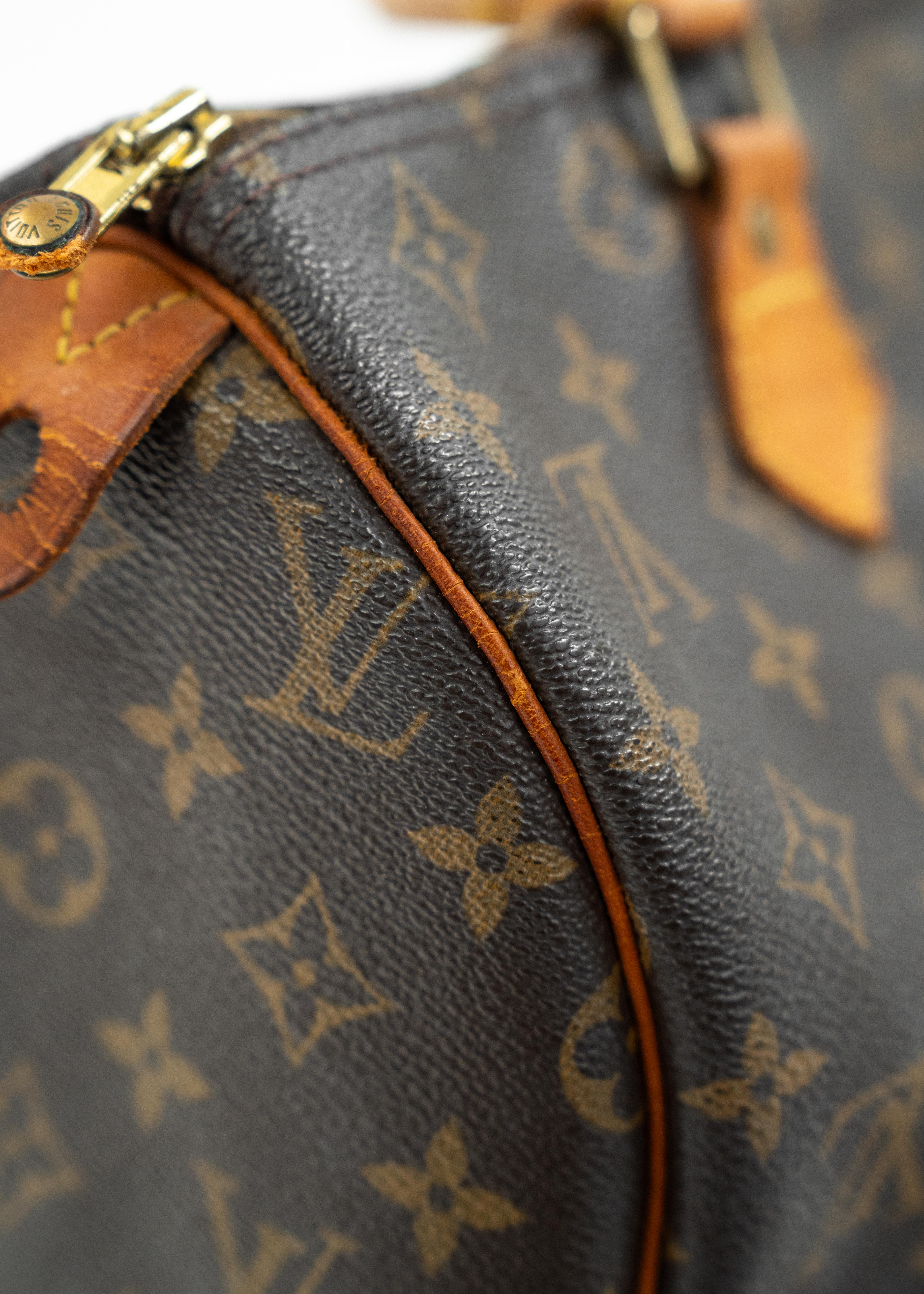 Borsa Louis Vuitton Speedy 30 - Monogram Canvas con Dettagli in Pelle Naturale