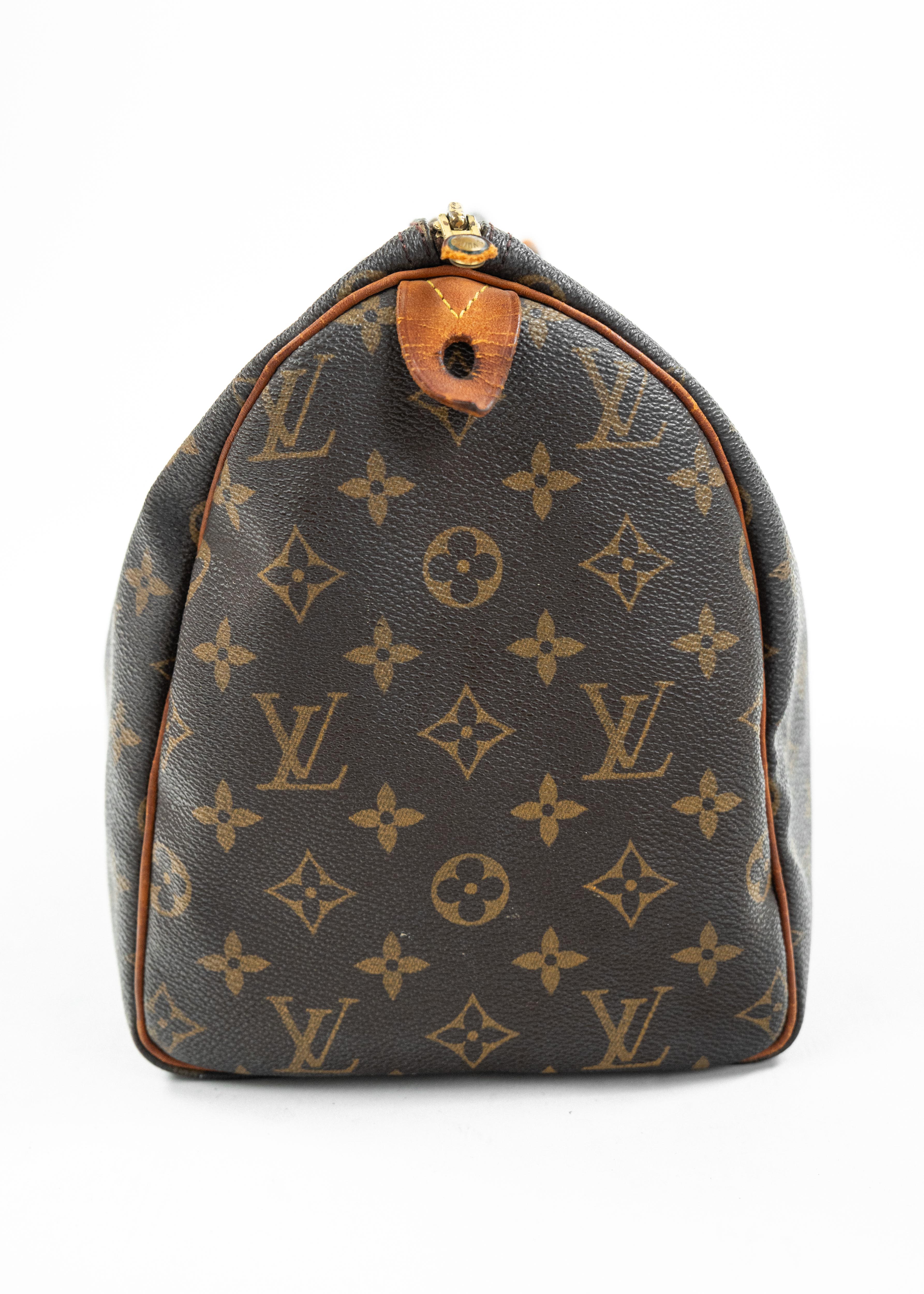 Borsa Louis Vuitton Speedy 30 - Monogram Canvas con Dettagli in Pelle Naturale