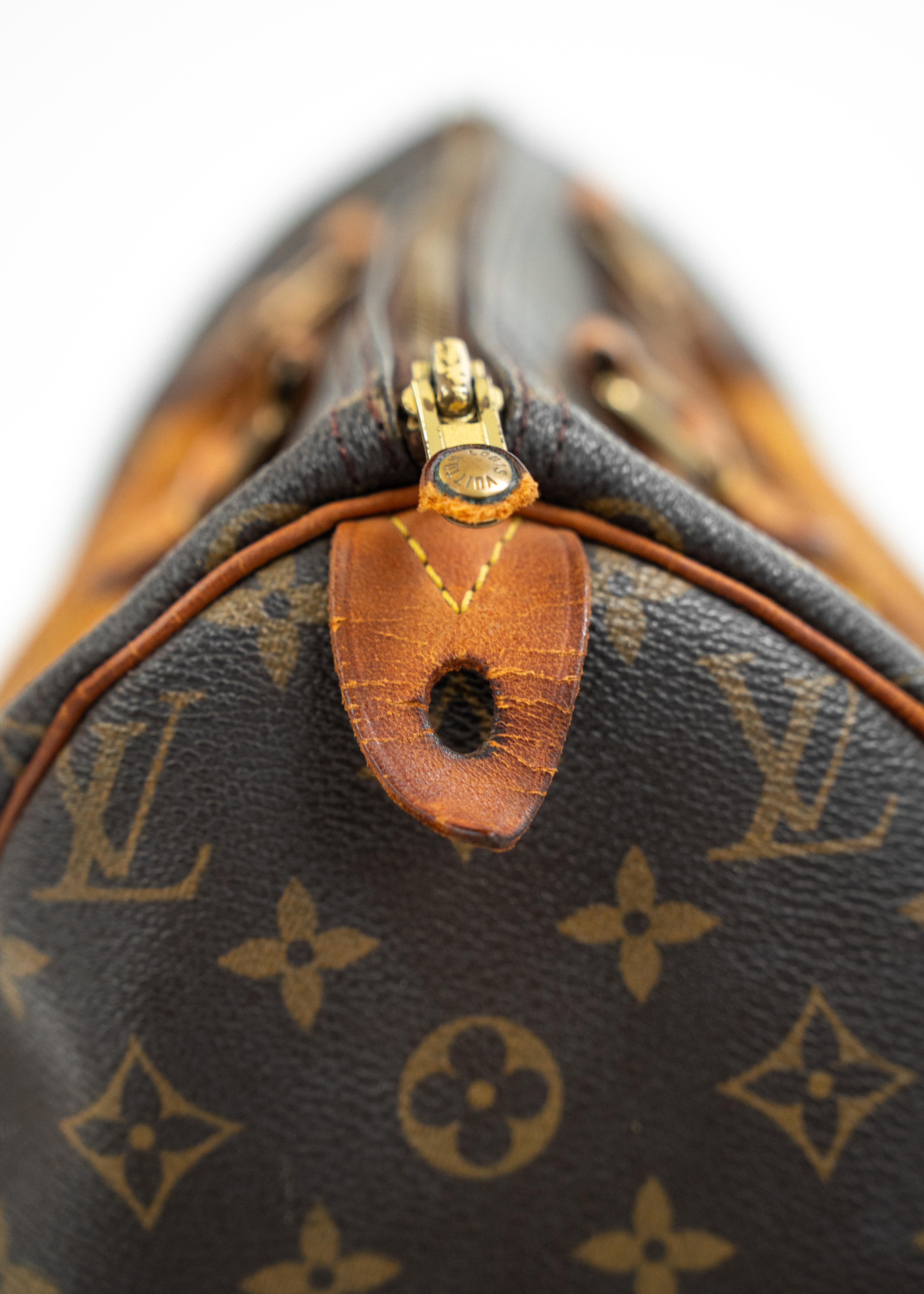 Borsa Louis Vuitton Speedy 30 - Monogram Canvas con Dettagli in Pelle Naturale