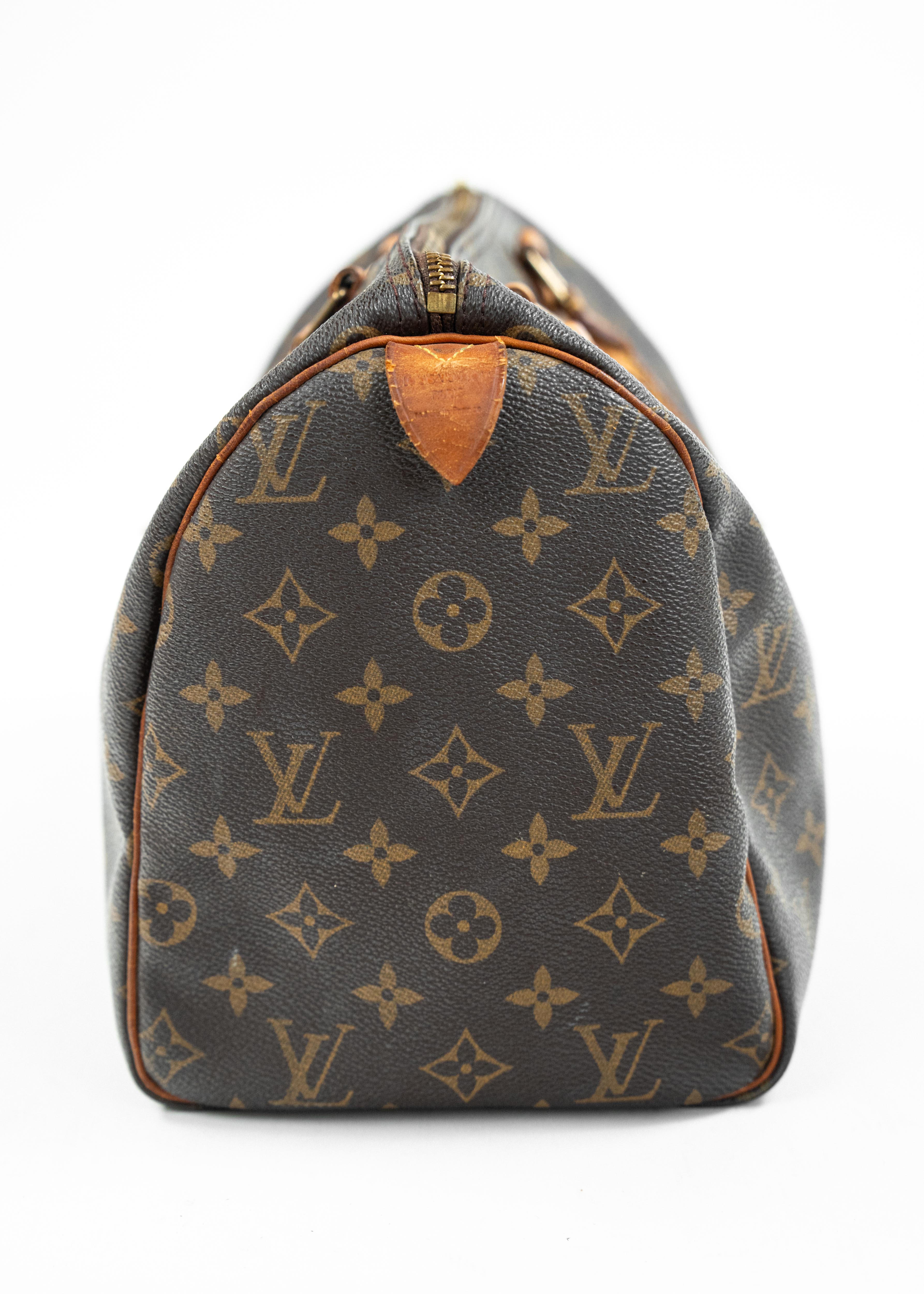 Borsa Louis Vuitton Speedy 30 - Monogram Canvas con Dettagli in Pelle Naturale