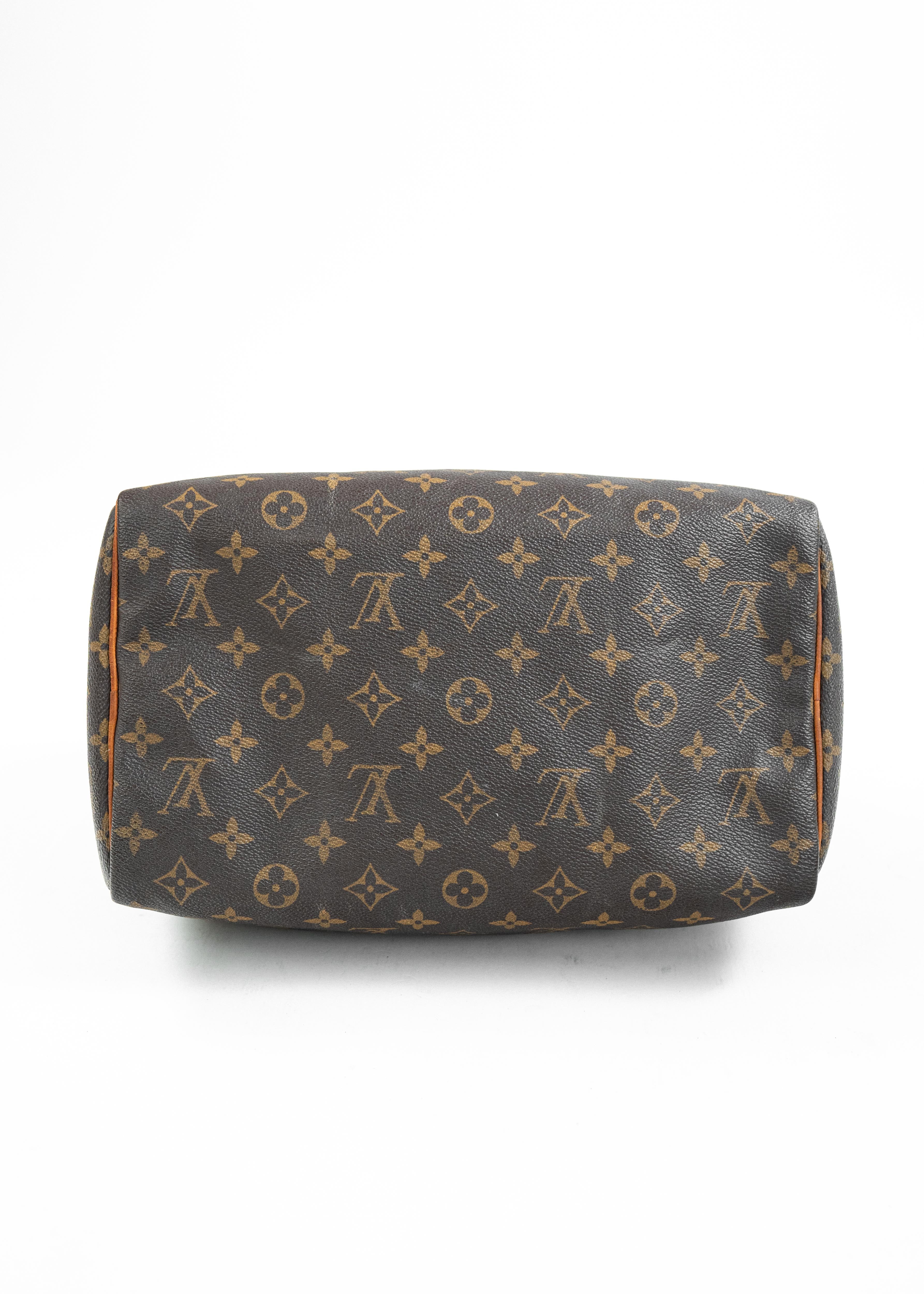 Borsa Louis Vuitton Speedy 30 - Monogram Canvas con Dettagli in Pelle Naturale