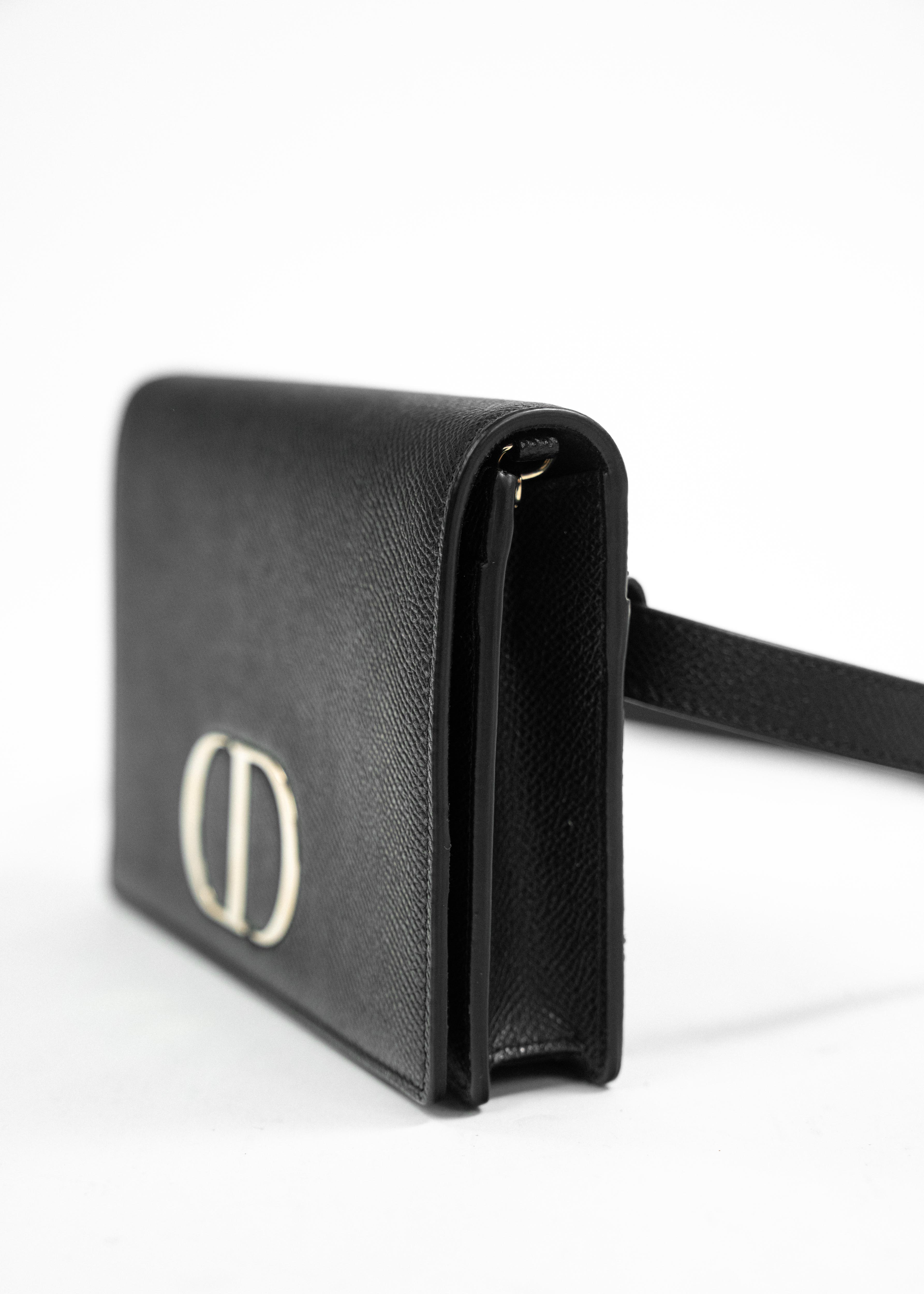 Borsa Dior Saddle Belt Bag - Pelle Saffiano Nera con Logo CD Dorato