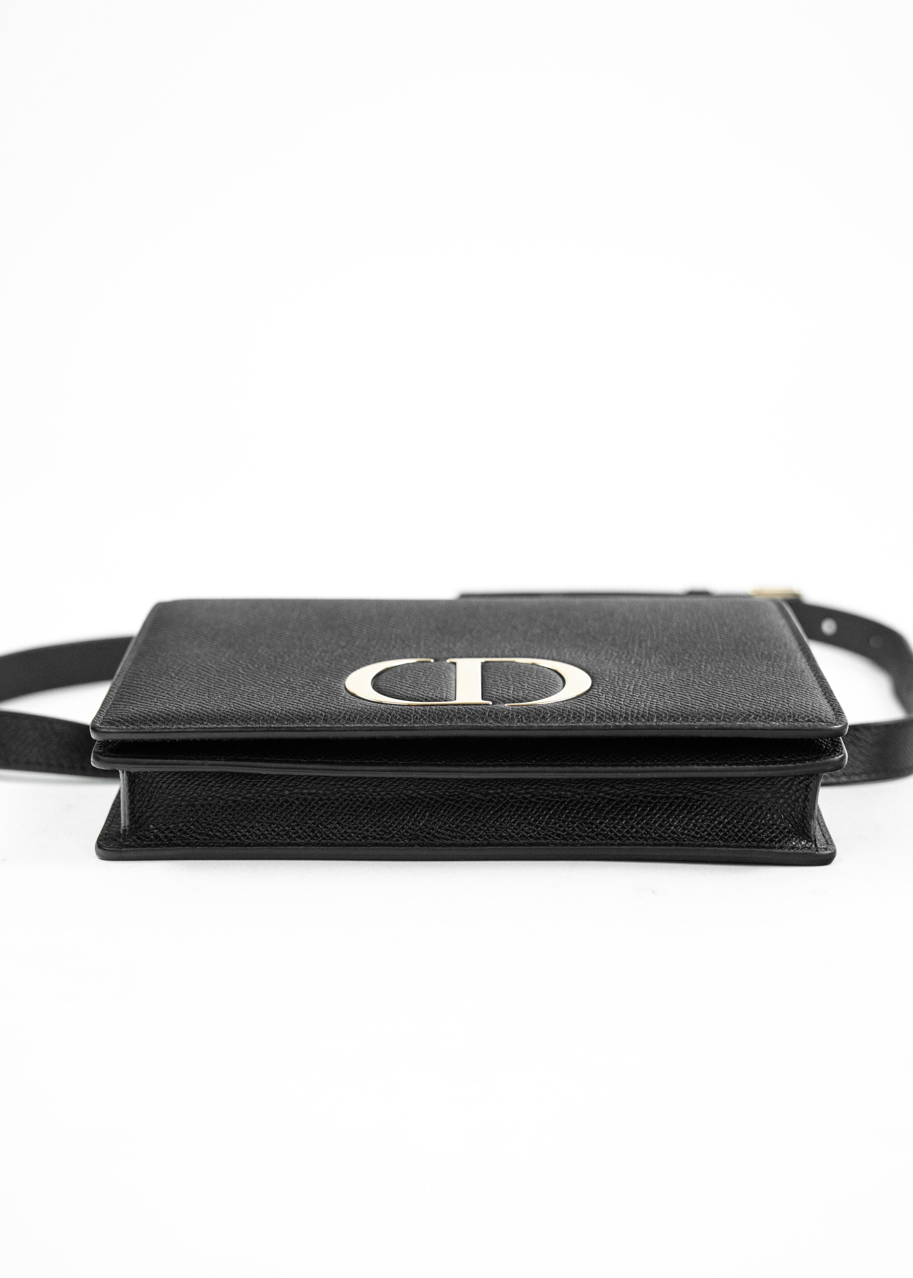 Borsa Dior Saddle Belt Bag - Pelle Saffiano Nera con Logo CD Dorato