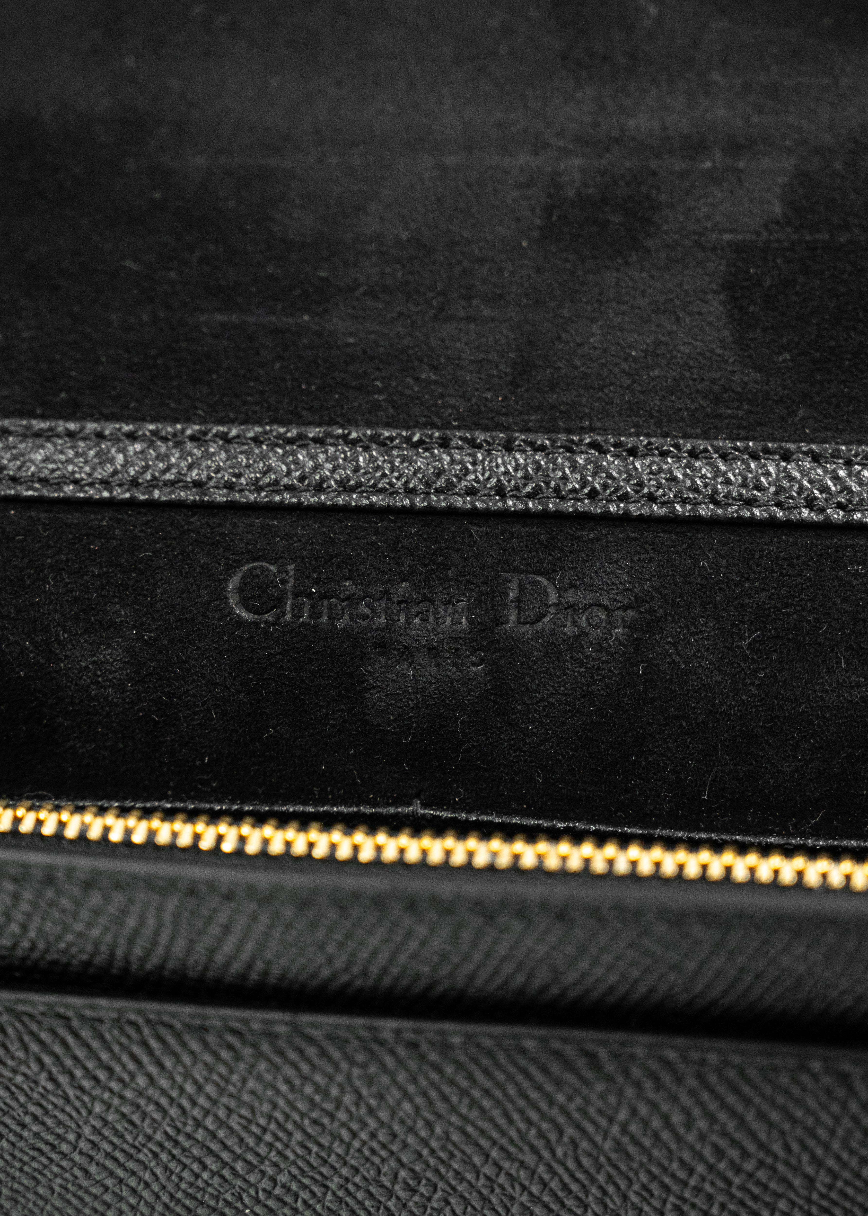 Borsa Dior Saddle Belt Bag - Pelle Saffiano Nera con Logo CD Dorato