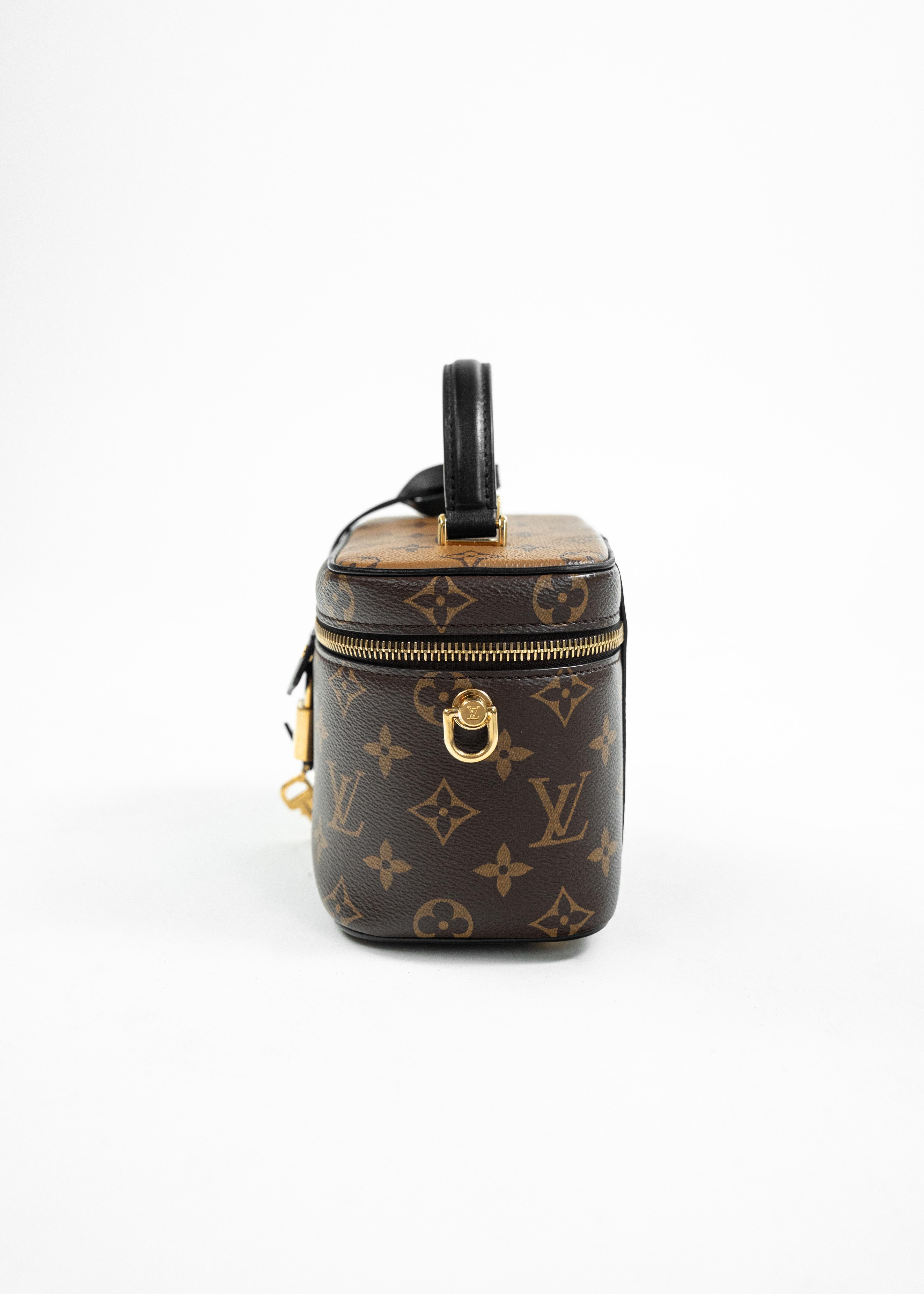 Borsa Louis Vuitton Vanity PM - Monogram Canvas - Marrone con Dettagli Oro