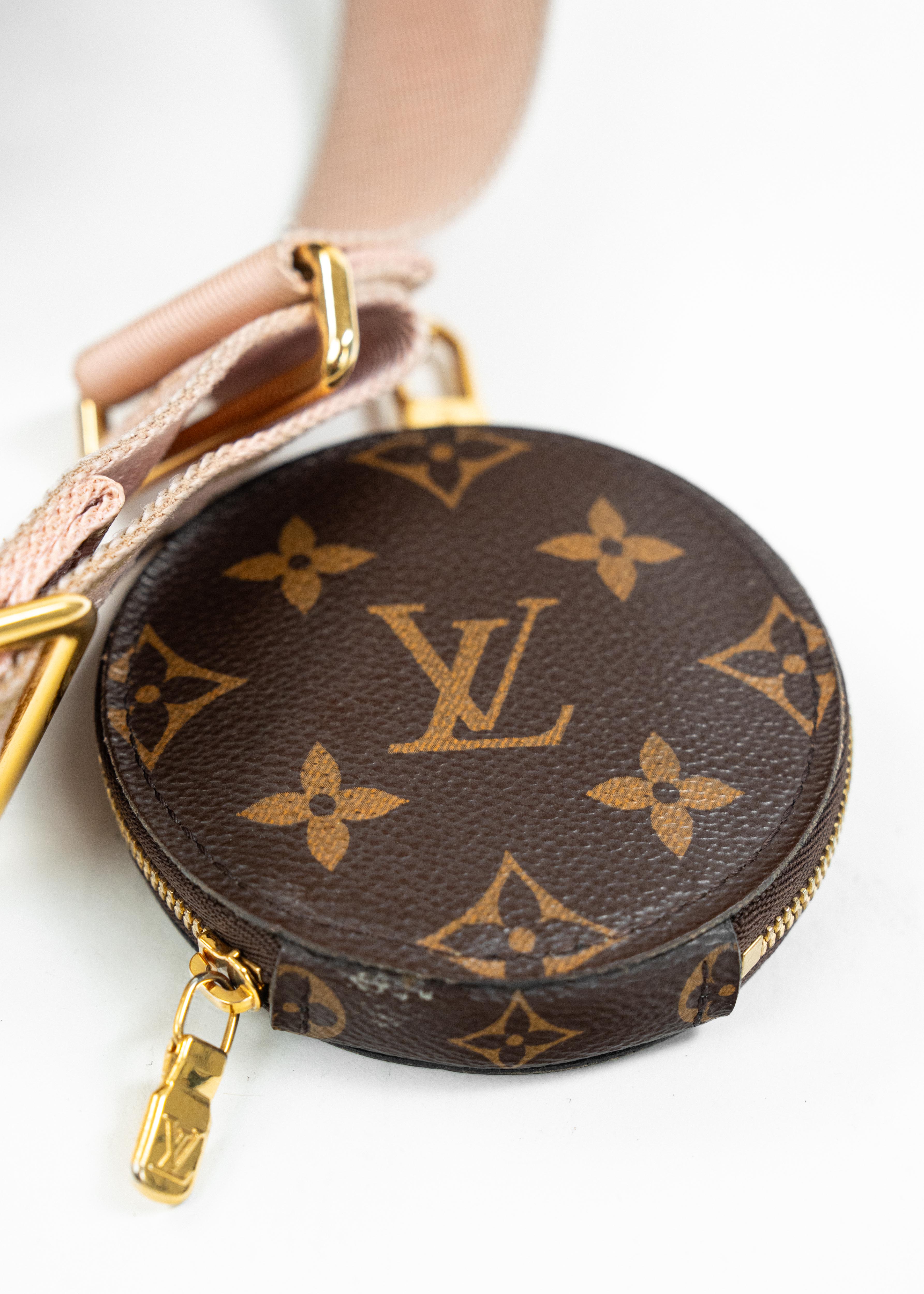 Borsa Louis Vuitton Multi Pochette Accessoires - Monogram Canvas con Tracolla Rosa