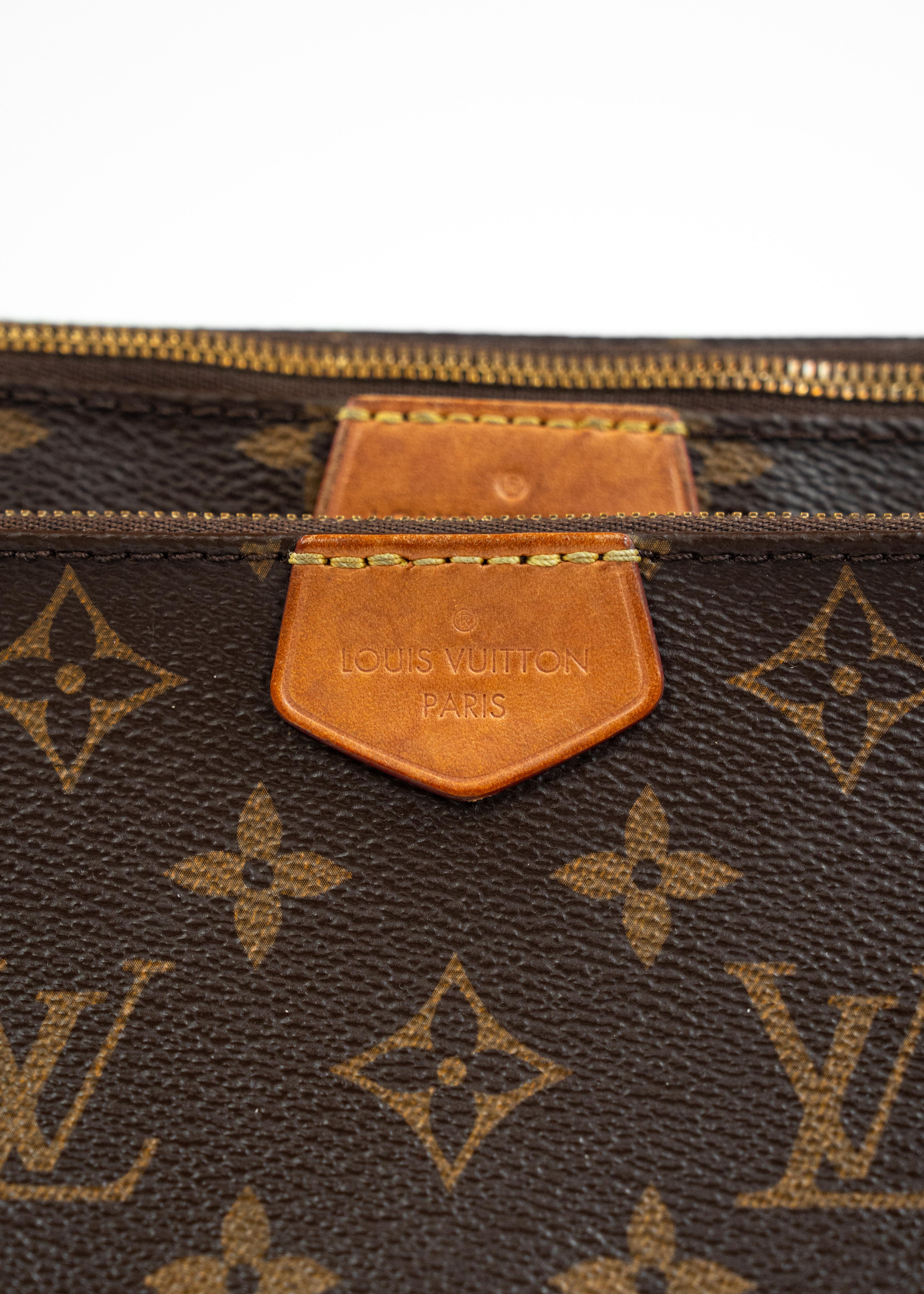 Borsa Louis Vuitton Multi Pochette Accessoires - Monogram Canvas con Tracolla Rosa
