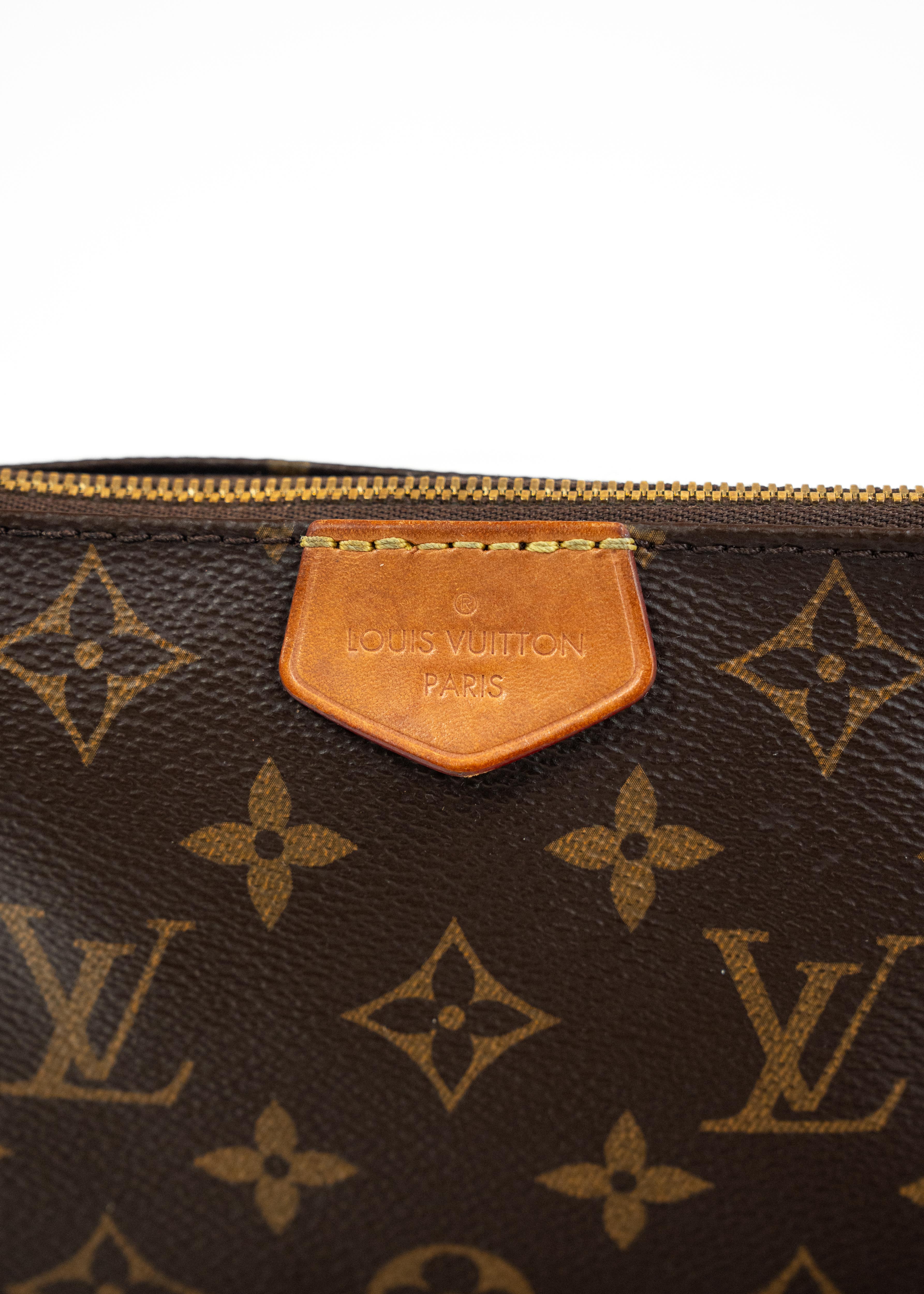 Borsa Louis Vuitton Multi Pochette Accessoires - Monogram Canvas con Tracolla Rosa