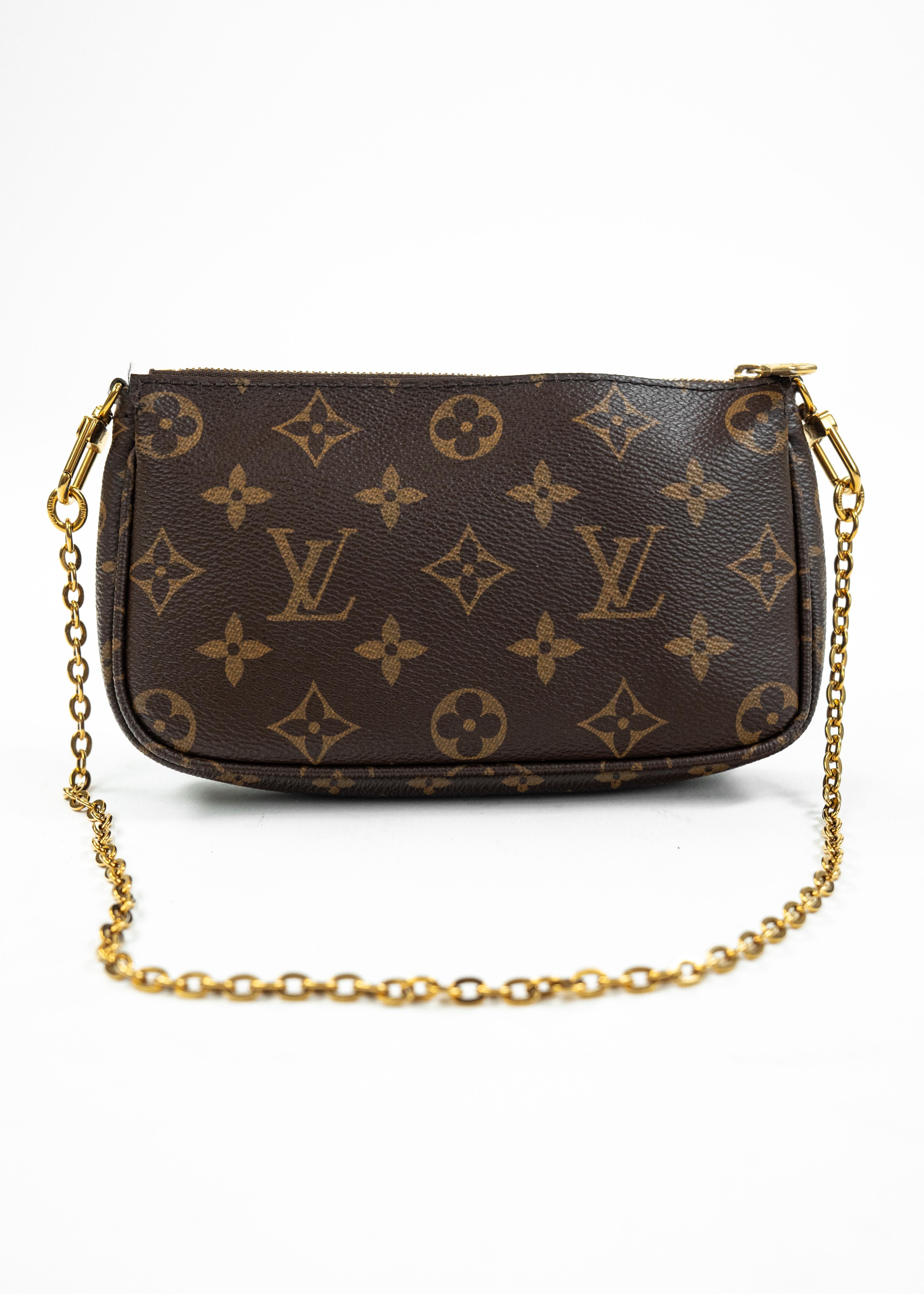 Borsa Louis Vuitton Multi Pochette Accessoires - Monogram Canvas con Tracolla Rosa