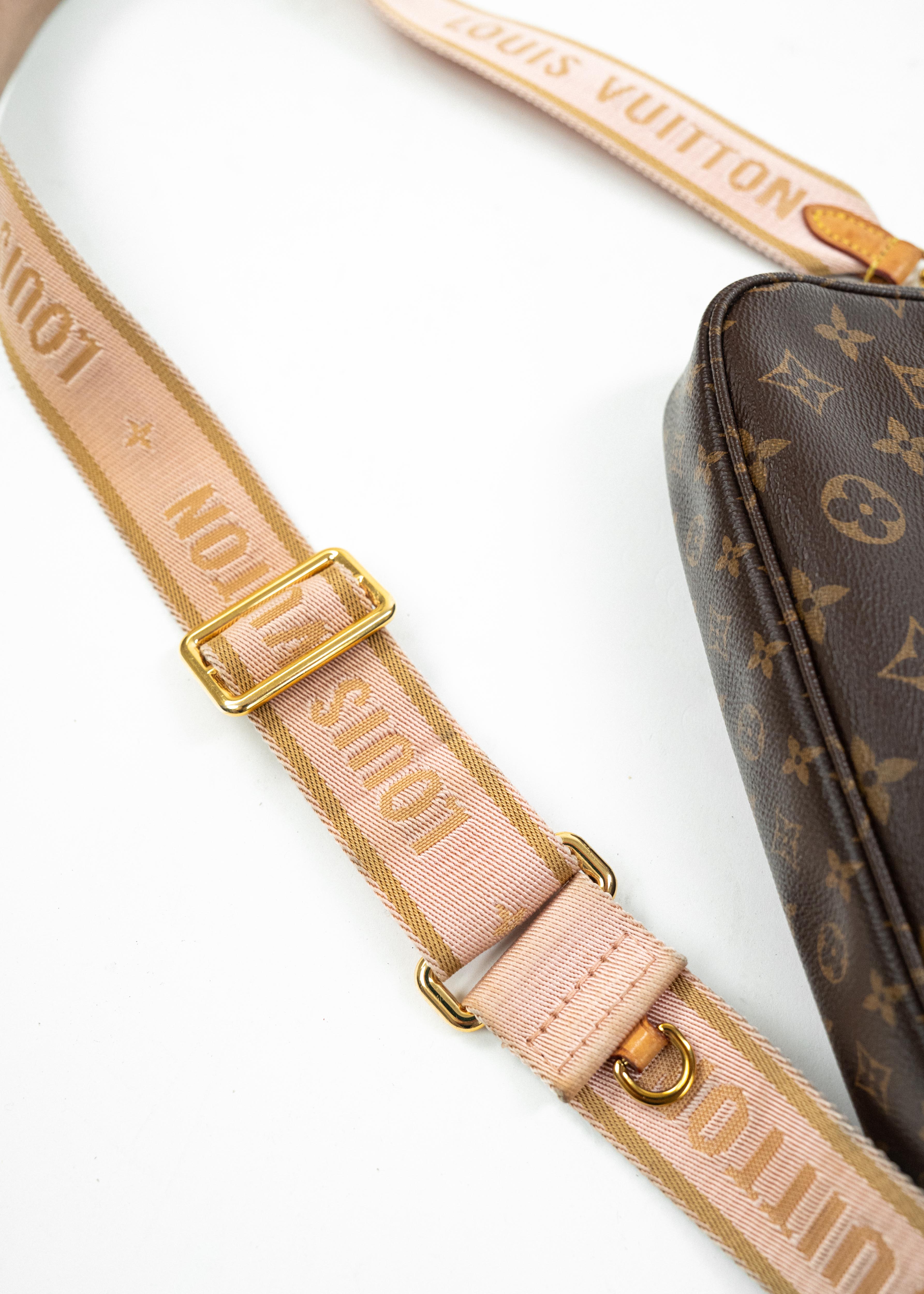 Borsa Louis Vuitton Multi Pochette Accessoires - Monogram Canvas con Tracolla Rosa