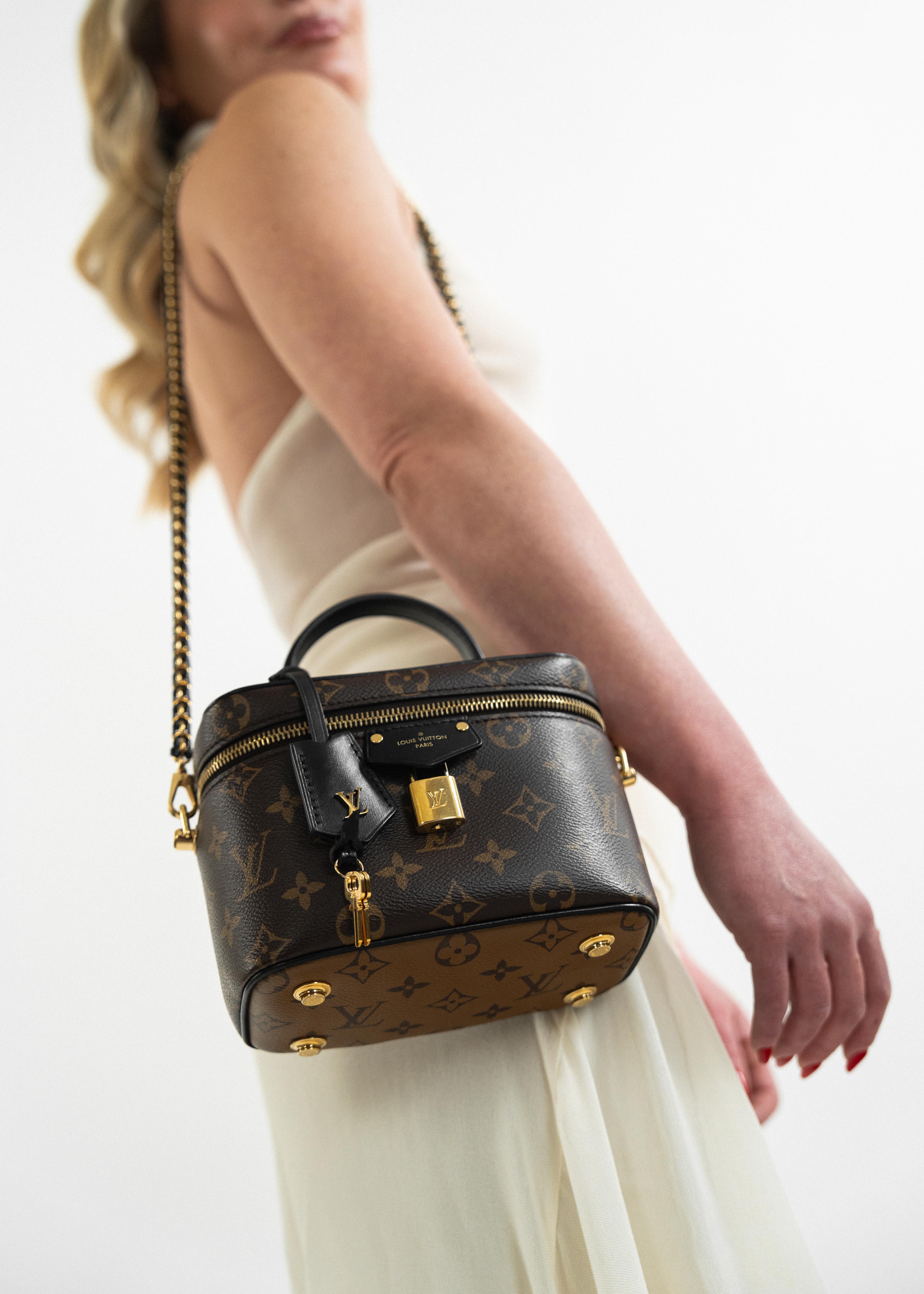Borsa Louis Vuitton Vanity PM - Monogram Canvas - Marrone con Dettagli Oro
